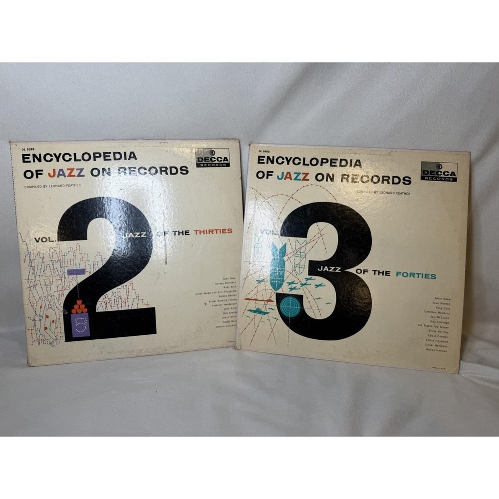 Decca Records Encyclopedia of Jazz on Records Vol 2 12" Vinyl LP 33 RPM DL 8399